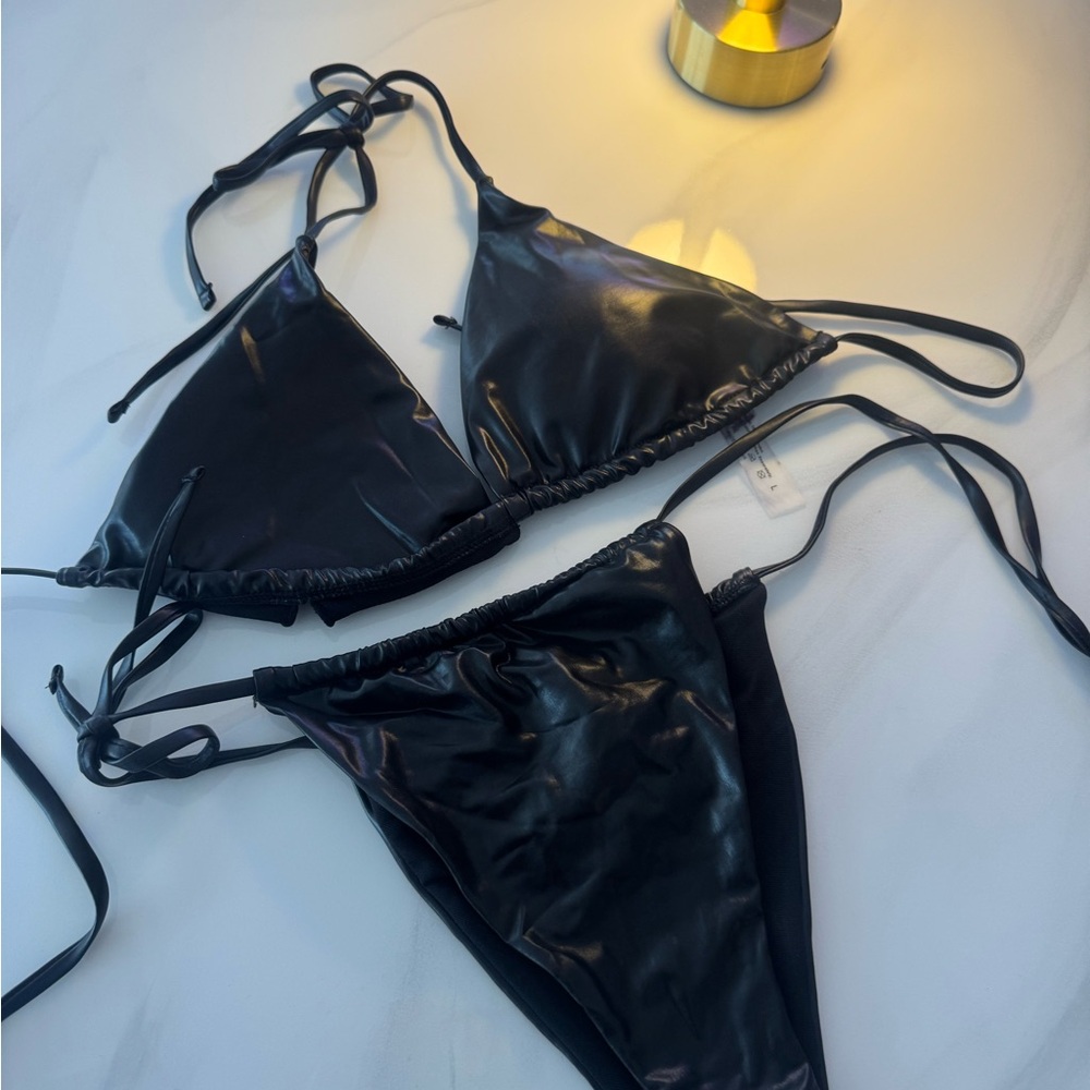 Black Triangle Bikini Set